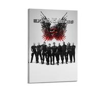 HASUEQWERURU The Expendables Posters Aesthetic Wall Art Decor Vintage Canvas Decorative Painting Poster Living Room Bed Room Derector 16x24inch(40x60cm) Frame-style