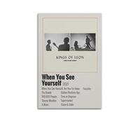 HASUEQWERURU When You See Yourself - Kings of Leon Posters Aesthetic Wall Art Decor Vintage Canvas Decorative Painting Poster Living Room Bed Room Derector 16x24inch(40x60cm) Unframe-style