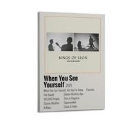 HASUEQWERURU When You See Yourself - Kings of Leon Posters Aesthetic Wall Art Decor Vintage Canvas Decorative Painting Poster Living Room Bed Room Derector 24x36inch(60x90cm) Frame-style