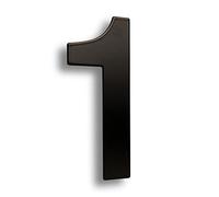 HASWARE 304 Stainless Steel Modern House Number 8 Inch/20cm Stylish Door Alphabet Plaque for Street Home Decor (1, 8 Inch Black)