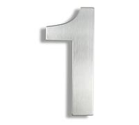 HASWARE 304 Stainless Steel Modern House Number 8 Inch/20cm Stylish Door Alphabet Plaque for Street Home Decor (1, 8 Inch Silver)