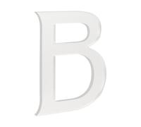 HASWARE 4-Inch Self-Adhesive House Number - Waterproof and Weather-Resistant - Easy Installation for Home Mailbox Post Door (Silver, B)