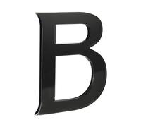 HASWARE 4-Inch Self-Adhesive House Number - Waterproof and Weather-Resistant - Easy Installation for Home Mailbox Post Door (Black, B)