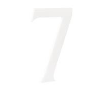 HASWARE 4-Inch Self-Adhesive House Number - Waterproof and Weather-Resistant - Easy Installation for Home Mailbox Post Door (White, 7)