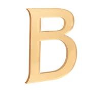 HASWARE 4-Inch Self-Adhesive House Number - Waterproof and Weather-Resistant - Easy Installation for Home Mailbox Post Door (Gold, B)