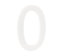 HASWARE 4-Inch Self-Adhesive House Number - Waterproof and Weather-Resistant - Easy Installation for Home Mailbox Post Door (White, 0)