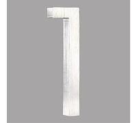 HASWARE Floating House Number 4 inch Stylish Door Numbers Alphabet Plaque Street Home Address Numerals (Small 1, Silver)