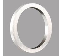 HASWARE Floating House Number 6 inch Stylish Door Numbers Alphabet Plaque Street Home Address Numerals (Silver, 0)