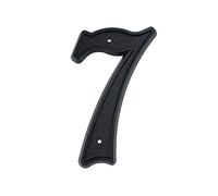 HASWARE House Number 5.5 inch (139mm) Modern Door Numbers Street Home Address Numerals,Black ABS Plastic (7)
