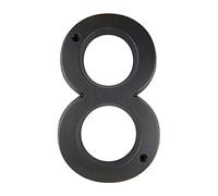 HASWARE House Number Sign 6 Inch (15 cm) Vintage Style Aged Bronze Finish Door Numbers Signage Plaque Street Home Address Numerals,Zinc Alloy (8)