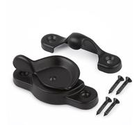 HASWARE Metal Window Sash Lock - Weatherproof and Rust-Resistant Design, Great for Cottages, Apartments, and Rental Homes (1, Black)