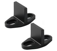 HASWARE Sliding Barn Door Floor Guide, Floor Mounted Bottom Track Guide, T Shape Design, Set of 2 (Black2)
