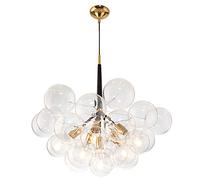 HASWEX Modern Chandelier Nordic Modern Chandelier Glass Sphere Ceiling Light Fixture Post Modern Pendant Lighting Fixture For Kitchen Island Bedroom Hallway Bar Living Room-Golden 6 Lights