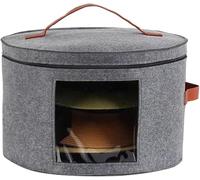 Hat Box-Hat Boxes for Women Storage Travel Hat Box Large Round Hat Carrier Case Organizer Cowboy Caps Storage Foldable Hat Box with Lid, Hat Storage Bag for Women, Caps Cowboy Hat Organizer for Close