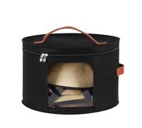 Hat Box,Hat Storage Box,Stackable Round Brim Hats Organizer Bag Container for Closet,Travel Hat Boxes for Women&Men,Stuffed Animal Toy Storage,Foldable Round Travel Cap Black Boxes with Dustproof Lid