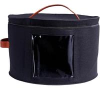 Hat Box, Round Foldable Travel Hat Organizer, Hat Storage Box for Women and Men, Cowboy Hat Organizer, Stuffed Animal Toy Storage Bin Bag, DustProof Hat Box Storage (Black)