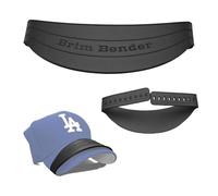 Hat Brim Bender,Hat Bill Bender Easy Snap-on Hat Curving Band, No Steaming Required,Perfect Multiple Size Hat Shaper Design,Black One Size Fits All,Plastic Reusable Shaping Bands for Hats, Black, 0