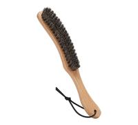Hat Brush - Horsehair Felt Hat Brush Clean Western Cowboy Hat, Fedora Hat & Baseball Cap, Bristle Garment Brush Remove Cat Hair Dust for Suits, Suede, Cashmere, Clothes & Furniture, Beech Handle