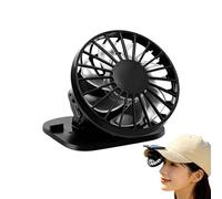 Hat Clip Fan | 3 Speeds Hands-free Cooler USB Rechargeable | Solar Powered Personal Fan - for Outdoor Camping Running Garden Yard Hiking Travel Beach Boating Summer Beach