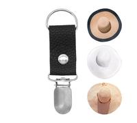 Hat Clip | Travel Hat Clip | PU Leather Duckbill Clips for Holding Cap on Bag, Hands Free Bag Accessory for Sun and Wide Brim Hats