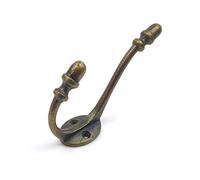 Hat & Coat Hook Acorn 2 Hole Antique Cast Iron with a Copper Finish 130mm / 5" - Pack of 5 Hooks