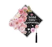 Hat Decorations for Graduation,2026 Glitter Scrapbook Supplies | Card Stock for Graduation Hat Topper | for Graduates Students Teachers University College Ceremony Photoshoot Class Day