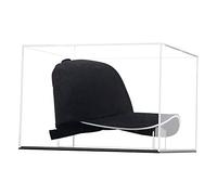 Hat Display Case Baseball Football Cap Display Case Stand Holder Clear Acrylic Box Square UV Protection Cabinet Protection Storage Cover
