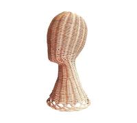 Hat Display Stand - Rattan Wig Stand Mannequin Head Hat Rack | Artistic Headwear Rack Showcasing Organizer for Bedroom Live Streaming Boutique Home Entryway