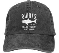 Hat Fashion Hip Hop Shark Fishing Baseball Caps Vintage Distressed Washed Amity Island 1975 Jaws Headwear Unisex Outdoor Soft Cap Birthday Gift Cool