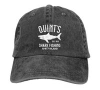 Hat Fashion Hip Hop Shark Fishing Baseball Caps Vintage Distressed Washed Amity Island 1975 Jaws Headwear Unisex Outdoor Soft Cap Birthday Gift