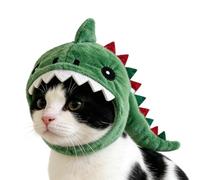 Hat for all animals, adjustable and cute hat in the shape of a dinosaur, costume accessory for kittens, for Halloween, puppies, bunnies, cosplay, Christmas, Easter, winter