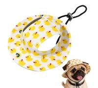 Hat for Dog,Adjustable Duck with Ear Holes - Cat Bucket Hat Dog Visor - for Small Medium Large Puppy Kitten Beach Summer Outdoor Walking Hiking Camping Fishing Travel