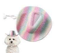 Hat for Dogs, Adjustable Funny Headgear, Cowboy Hat for Halloween, Cat Costume, for Small, Medium and Large Puppies and Kittens for Party, Cosplay, Celebration, Event