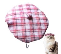 Hat for Dogs, Decorative Hat for Cat Puppies - Adjustable Puppy Beret with Band, Retro French Style for Dogs and Cats, Birthdays and Daily Walks