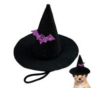 Hat for Small Dogs Cats Witch Hat Adjustable Costume Accessory for Stage Show Party Celebration Family Party Masquerade Theatre Cosplay Party