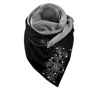 Hat Gloves and Scarf Set Kids Boys Black Shawl for formal Dress Gifts for Women Vacation Casual Soft Shawls Fashion Scarves Warm Women Button Printing Wrap Scarf Clearance Store