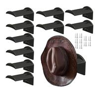 Hat Holder - 10-Piece Caps Hanger Hook | Hat Holders for Storage and Display | for Closet RV Home Entryway Bedroom Garage Doorway Hallway