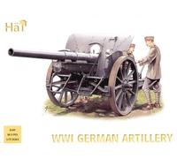 HAT Industrie 1/72 4 x German (WWI) Artillery and Limber # 8109 - Plastic Mod...