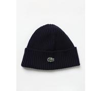 Lacoste Ribbed Wool Hat Size One size Midnight Blue