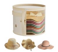 Hat Organizer Box, Stuffed Toy Storage Bin Bag, Foldable Dustproof Case Bag for Dormitory Hotel Closet Men Women Home Wardrobe