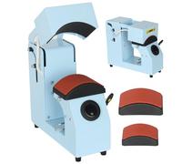 Hat Press Machine, Automatic Cap Heat Transfer Machine with Curved Design, Adjustable 40-205°C (104-401°F), Digital DIY Hat Printer for Hats Blue