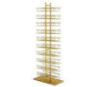Hat Rack Display Stand, 6/8/10 Tier Freestanding Storage Shelves for Baseball Caps, Handbags, Shoes & Helmets, Countertop Organizer 60x30x132