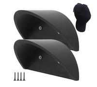 Hat Rack For Wall | 2 Pieces Wall Mounted Cowboy Hat Rack Organizer, Wooden Sports Cap Hanger, For Clothing Helmet Backpack Closet Bedroom Home Office Wardrobe Entryway Living Room