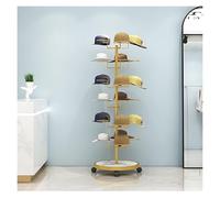 Hat Rack Stand - Metal Freestanding Organizer for Baseball Caps and Wigs - Retail Display for Men's Hats and Fedora Accessories