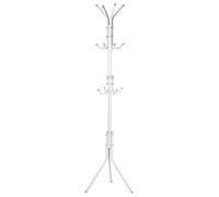 Hat Rack, Wieszak Stoj?cy Na Ubrania Stand Standing Multi-Hook Metal Hat Rack Clothes Bag Hanger, Bn199Wj1, Por Manau Pied For Home Bedroom (White)
