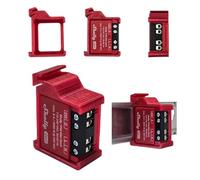 Hat Rail Holder Red Suitable for Shelly 1 Mini Gen3