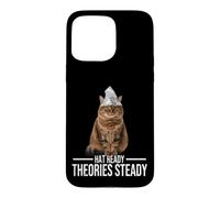Hat Ready Theories Steady Tin Foil Conspiracy Theory Cat Case for iPhone 15 Pro Max