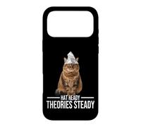 Hat Ready Theories Steady Tin Foil Conspiracy Theory Cat Case for iPhone 17 Pro Max