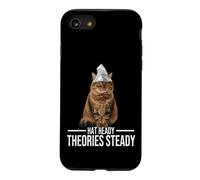 Hat Ready Theories Steady Tin Foil Conspiracy Theory Cat Case for iPhone SE (2020) / 7/8