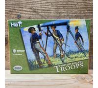 Hat Set 8003 British Rocket Troops - 24 Figures, 4 launchers & 4 Carriages in This 1/72 Scale Plastic Toy Soldier Set